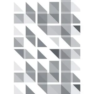 Abstract grey geometric pattern of overlapping triangles and squares