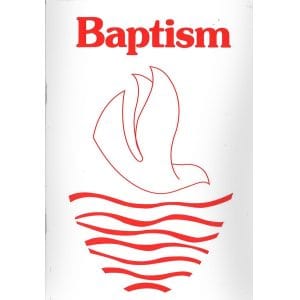 Baptism service booklet cover