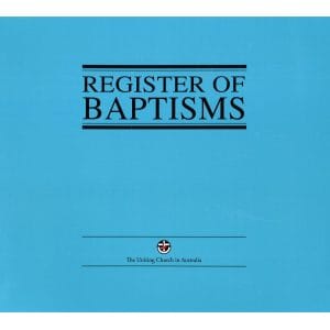Register of Baptisms cover