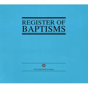 Register of Baptisms cover