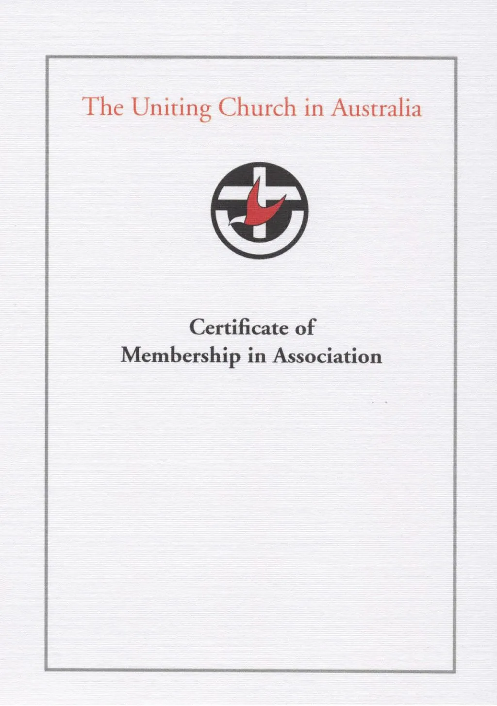 Certificate of Membership in Association with UCA logo