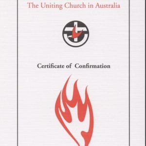 Certificate of Confirmation with UCA logo and red flame