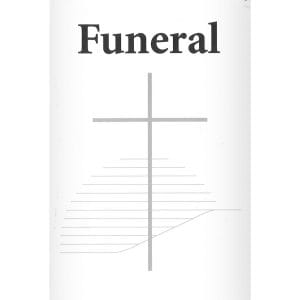Funeral service booklet cover