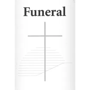 Funeral service booklet cover