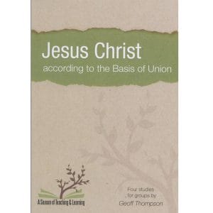 Jesus Christ According to the Basis of Union book cover with a green torn-paper design