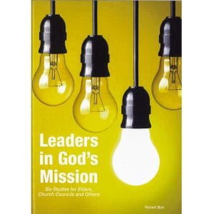 Leaders in God’s Mission book cover with hanging light bulbs