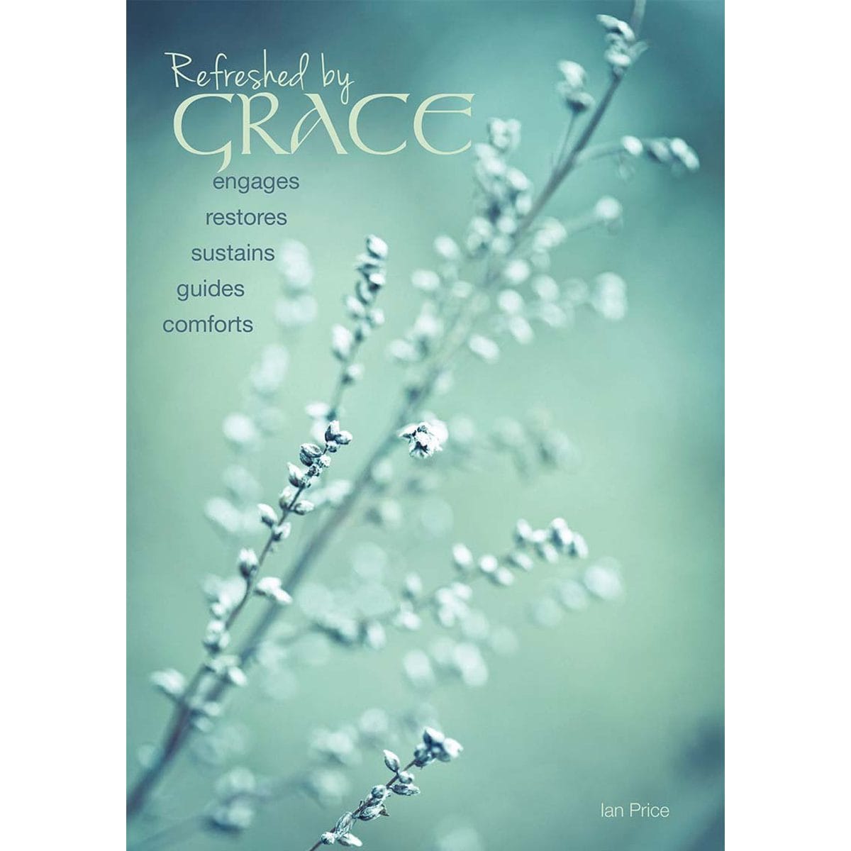 Refreshed by Grace book cover with delicate flowering stems