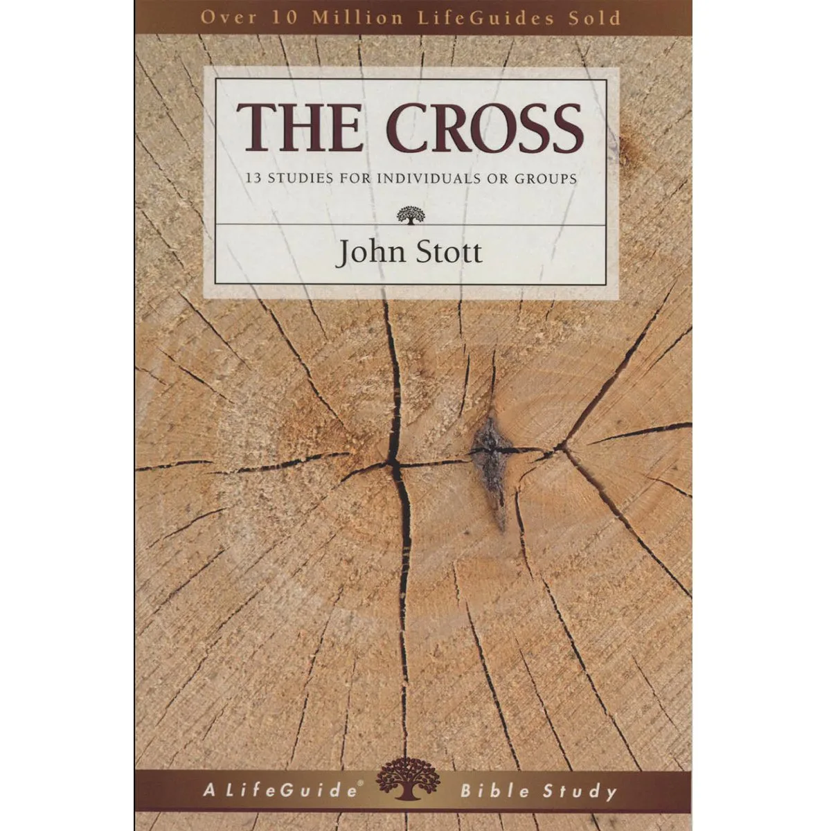 The Cross book cover featuring a cracked tree trunk