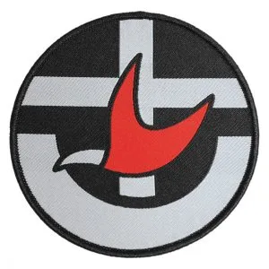 Embroidered UCA logo sew-on badge